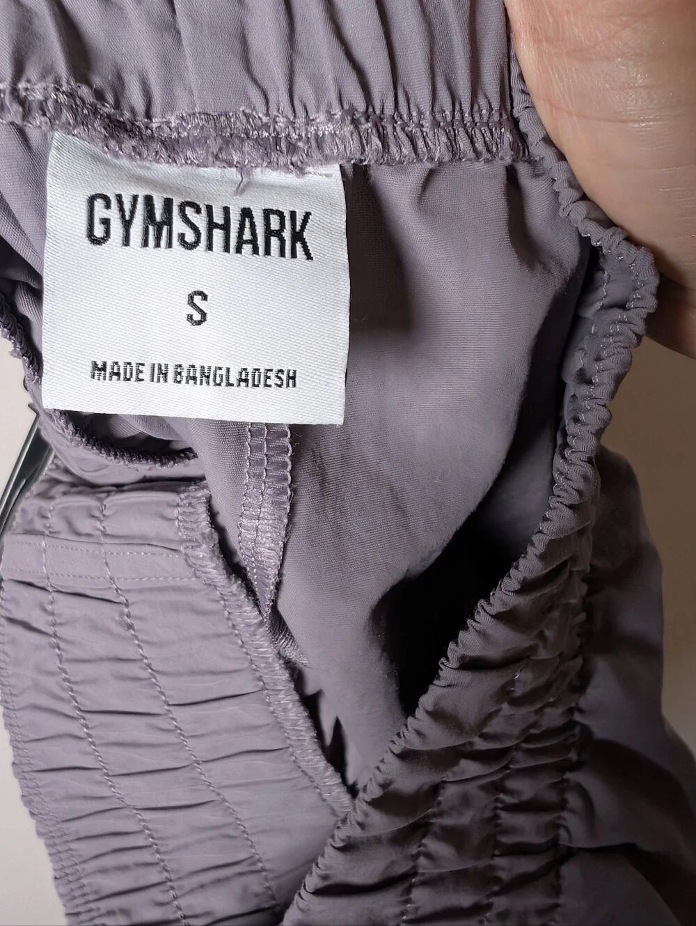 Gymshark Retro Waistband Shorts Athletic Running Shorts - Gray purple Small - Picture 4 of 5